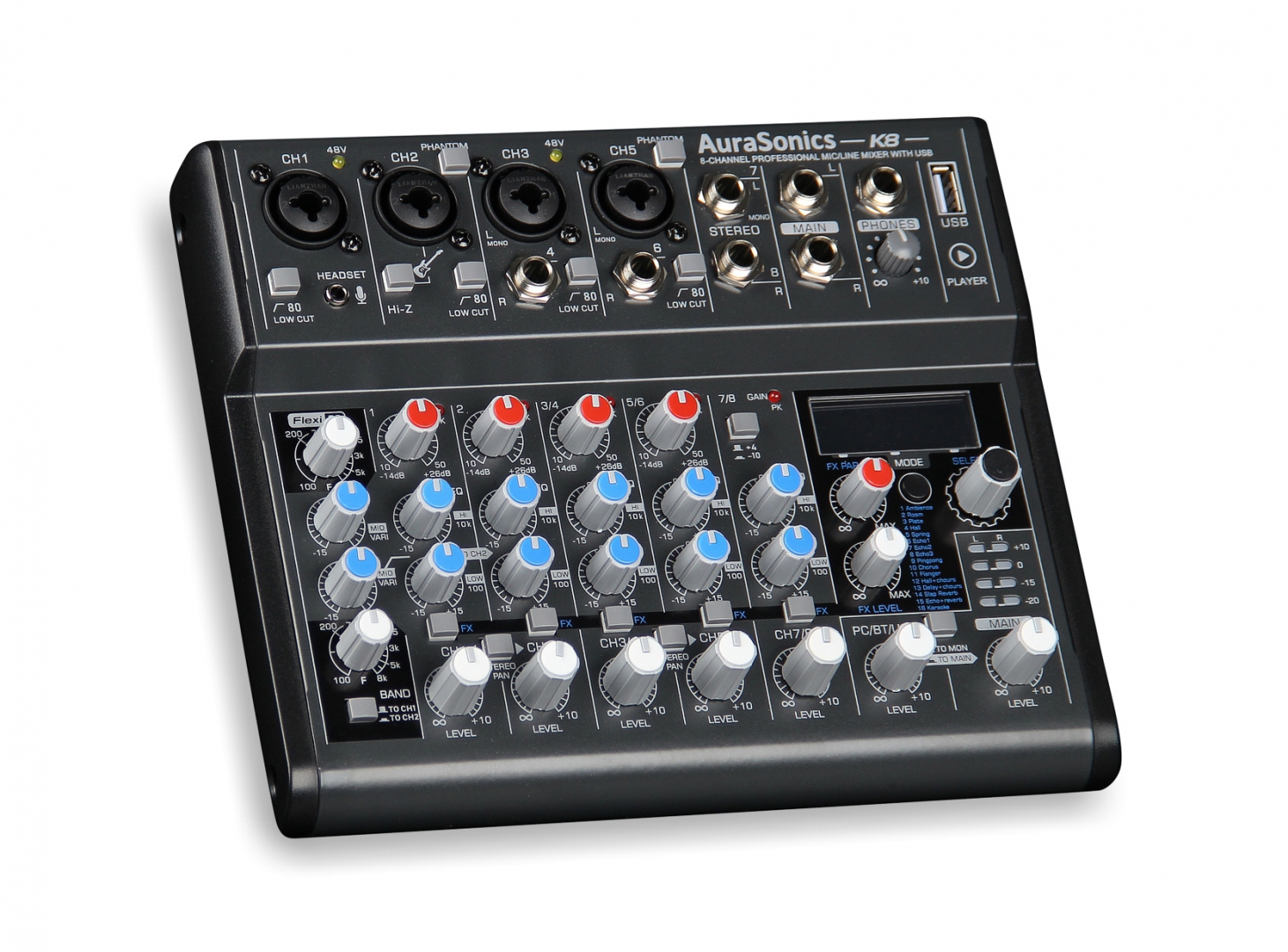 AuraSonics K8 компактный микшерный пульт в Нерехте