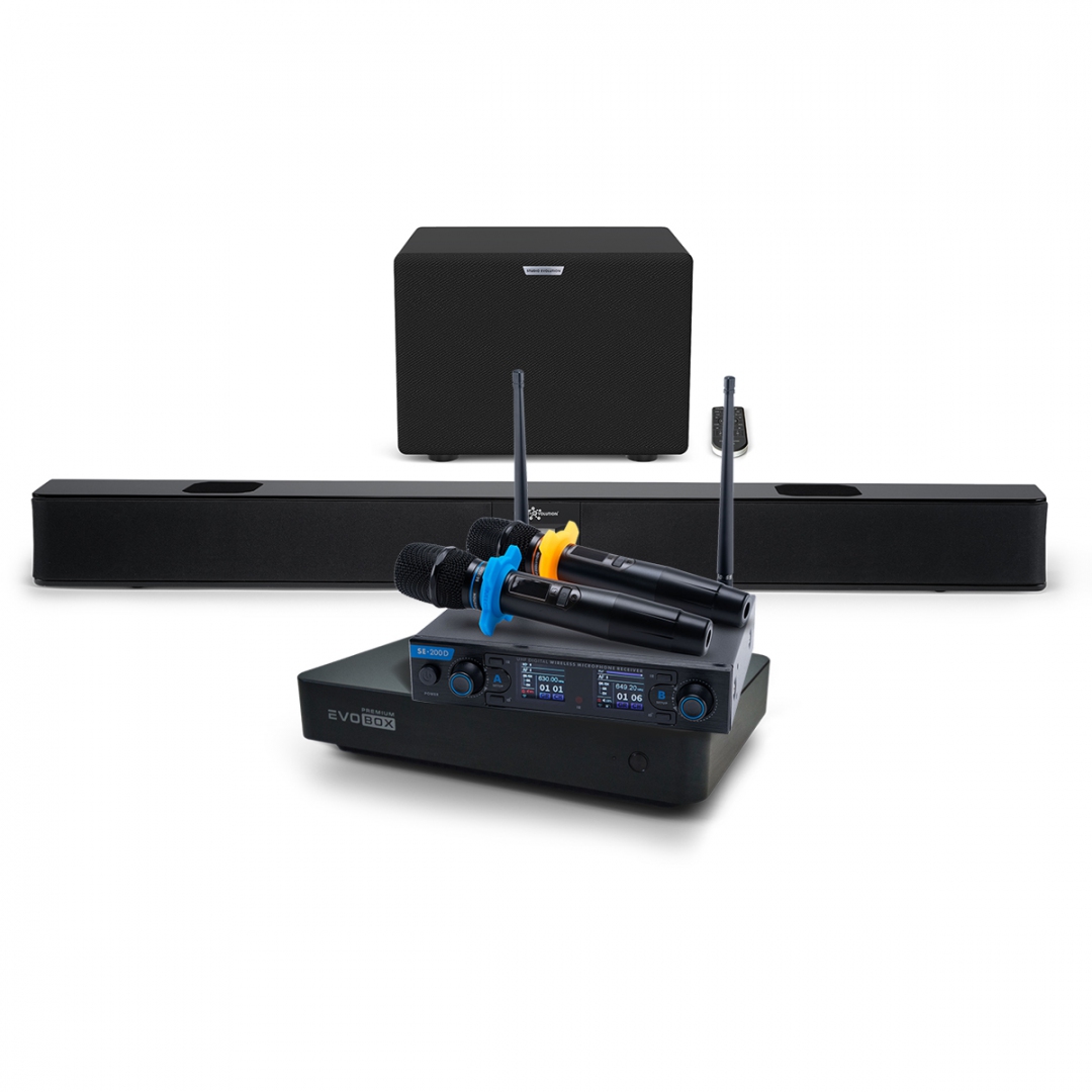 Hi-End караоке-система EVOBOX Premium + EvoSoundBar (саундбар с караоке) в Нерехте