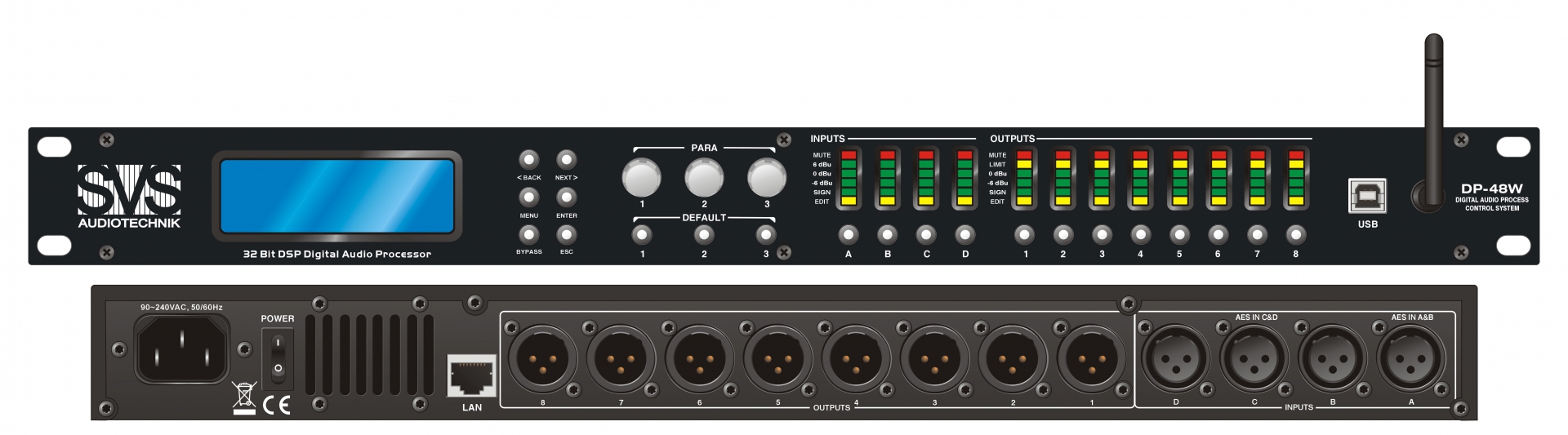 SVS Audiotechnik DP-48W Цифровой процессор: 4 входа 8 выходов в Нерехте