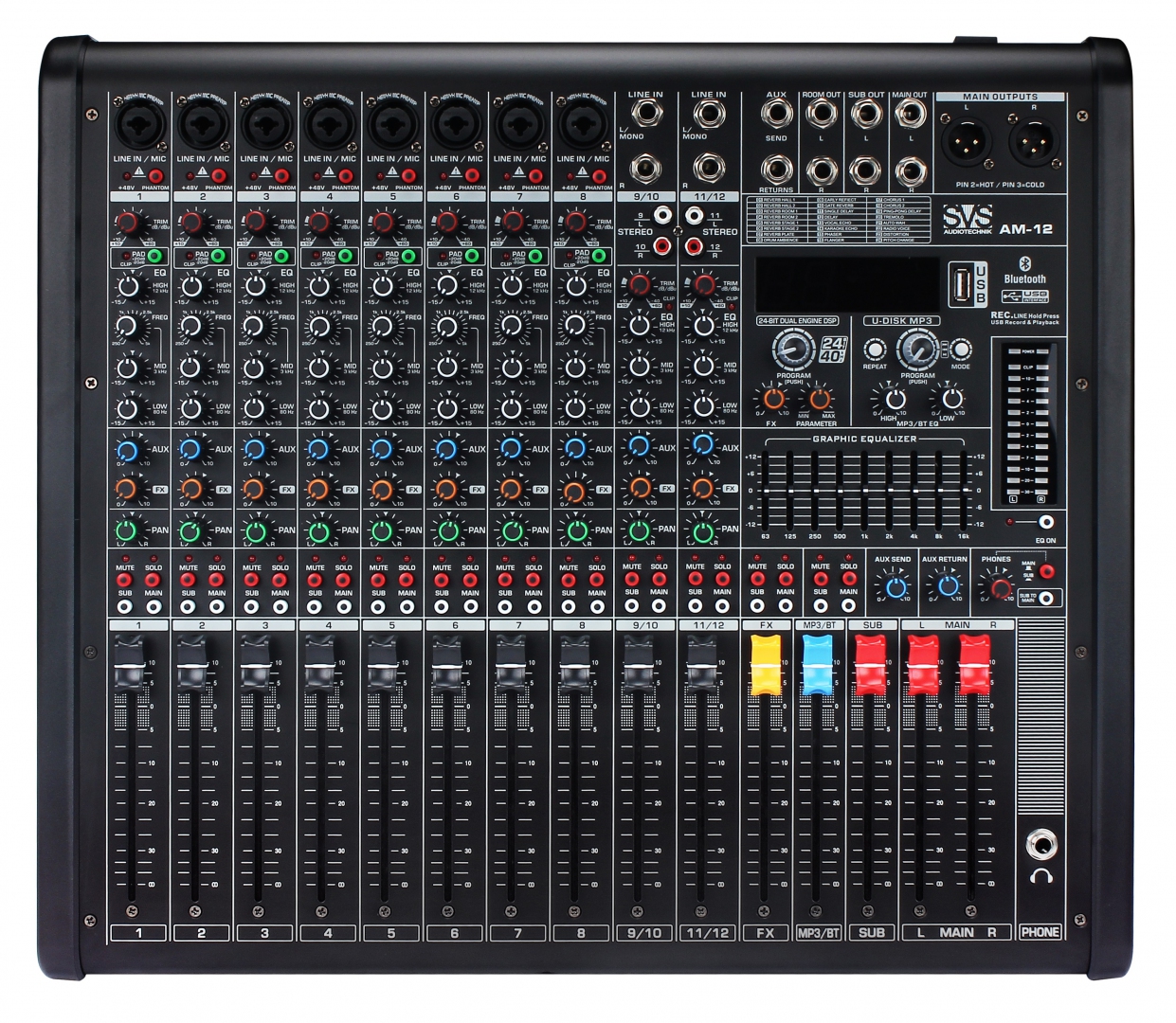 SVS Audiotechnik mixers AM-12 Микшерный пульт аналоговый, 12-канальный в Нерехте